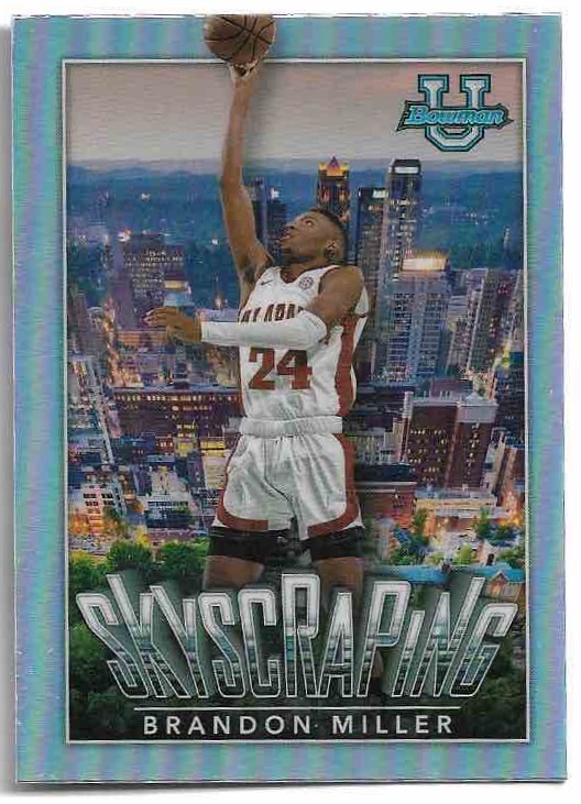 Skyscraping BRANDON MILLER 22-23 Bowman University Chrome Basketball