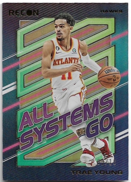 Gold All Systems Go TRAE YOUNG 22-23 Panini Recon Basketball /10