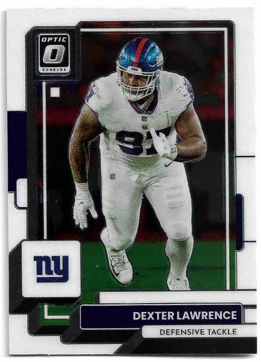 DEXTER LAWRENCE 2022 Panini Donruss Optic Football