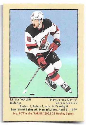 Rookie 51 Retro REILLY WALSH 22-23 UD Parkhurst Champions