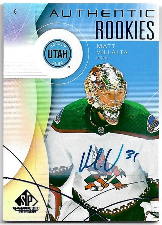 Auto Blue Authentic Rookies MATT VILLALTA 24-25 UD SP Game Used