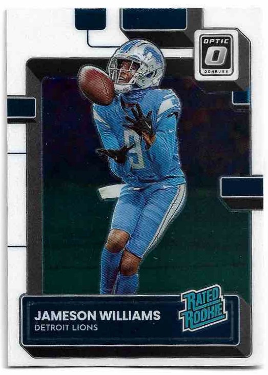 Rated Rookie JAMESON WILLIAMS 2022 Panini Donruss Optic Football