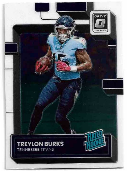 Rated Rookie TREYLON BURKS 2022 Panini Donruss Optic Football