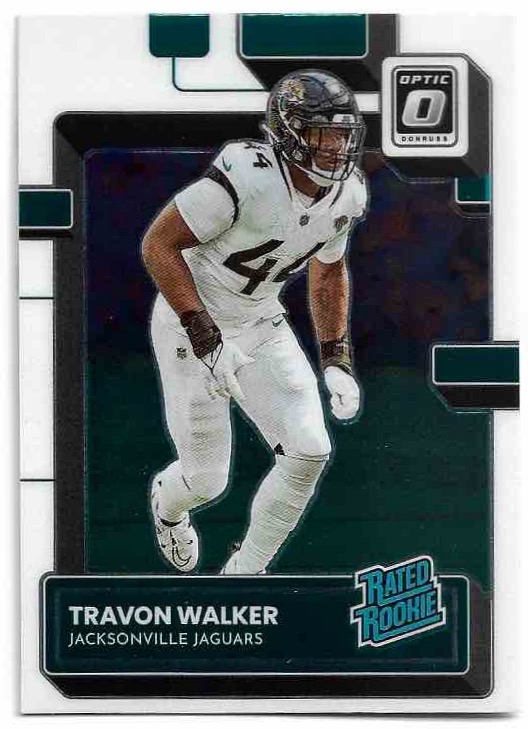 Rated Rookie TRAVON WALKER 2022 Panini Donruss Optic Football