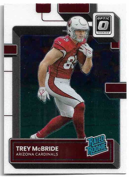 Rated Rookie TREY MCBRIDE 2022 Panini Donruss Optic Football