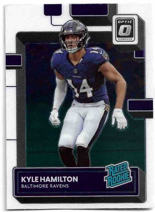 Rated Rookie KYLE HAMILTON 2022 Panini Donruss Optic Football