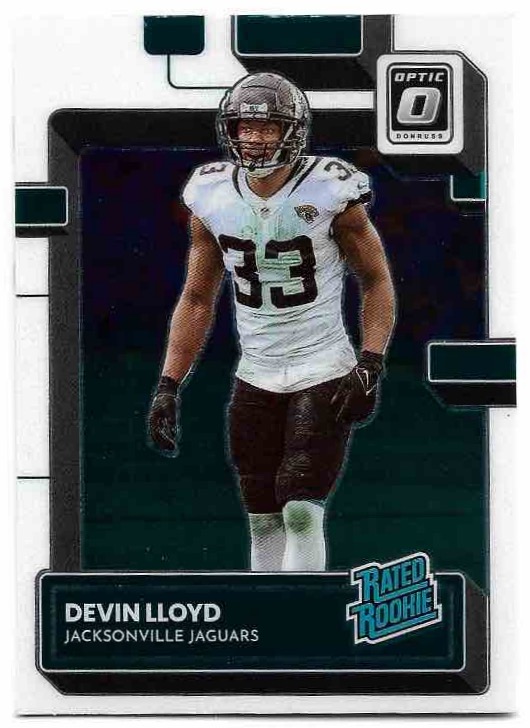 Rated Rookie DEVIN LLOYD 2022 Panini Donruss Optic Football