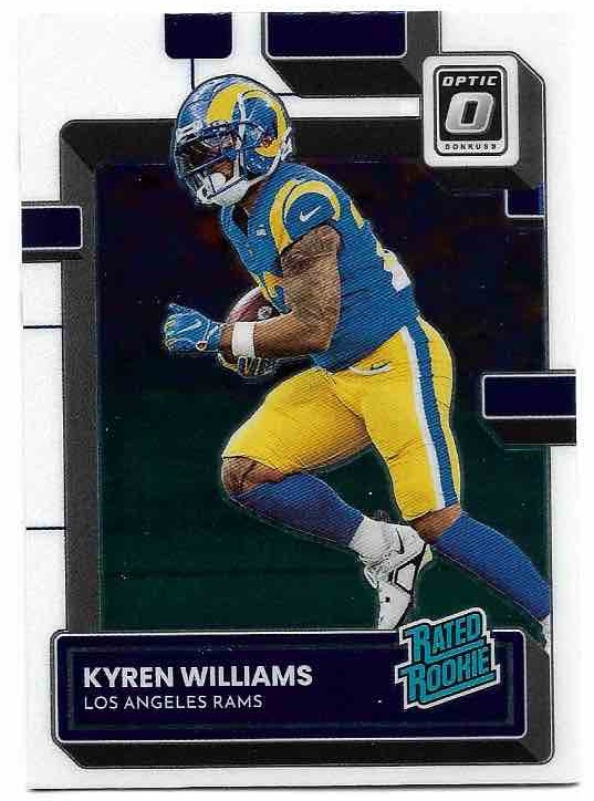 Rated Rookie KYREN WILLIAMS 2022 Panini Donruss Optic Football