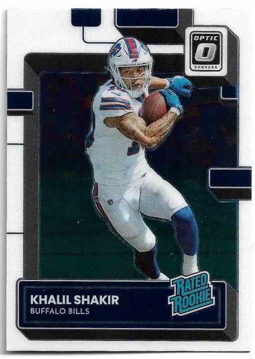 Rated Rookie KHALIL SHAKIR 2022 Panini Donruss Optic Football