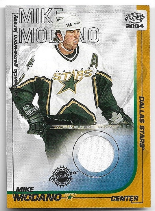 Jersey Authentic Game-Worn MIKE MODANO 03-04 Pacific (lehce horší růžek)