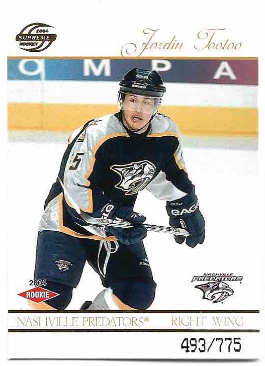 Rookie JORDIN TOOTOO 03-04 Pacific Supreme /775