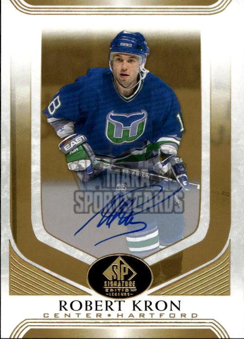 Auto Gold Spectrum Foil Autographs ROBERT KRON 20-21 UD SP Signature Legends