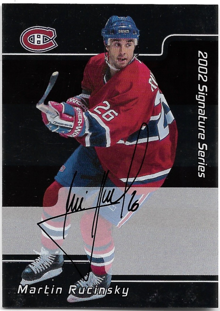 Auto MARTIN RUČINSKÝ 01-02 In the Game Be A Player Signature Series