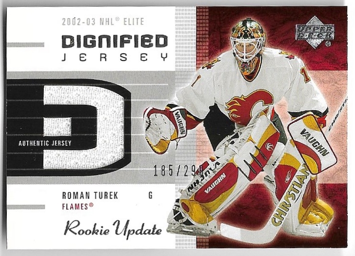 Jersey Dignified ROMAN TUREK 02-03 UD Rookie Update /299
