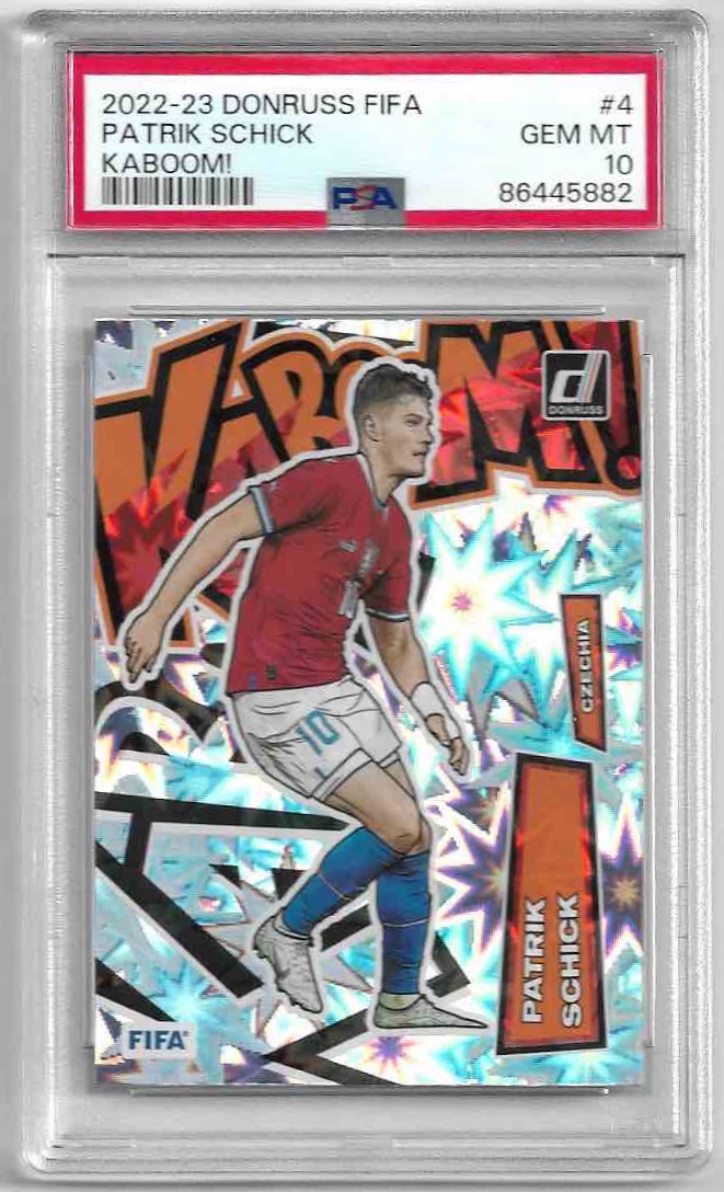 PSA 10 Kaboom! PATRIK SCHICK 22-23 Panini Donruss Soccer