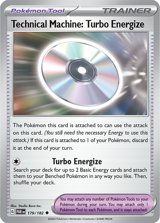 Reverse Holo - Pokemon Tool - TECHNICAL MACHINE: TURBO ENERGIZE