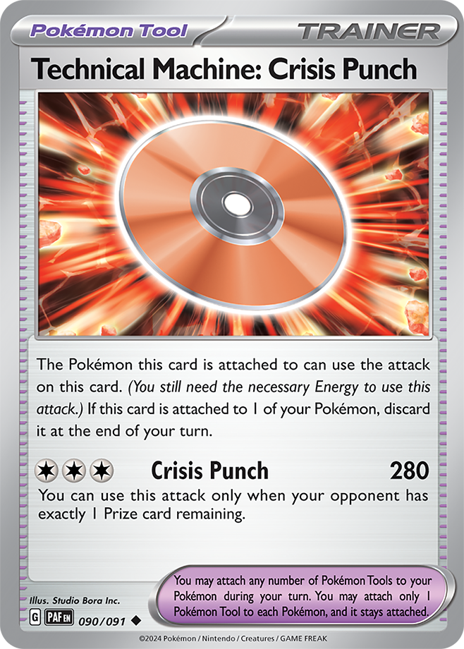 Reverse Holo - Pokemon Tool - TECHNICAL MACHINE: CRISIS PUNCH