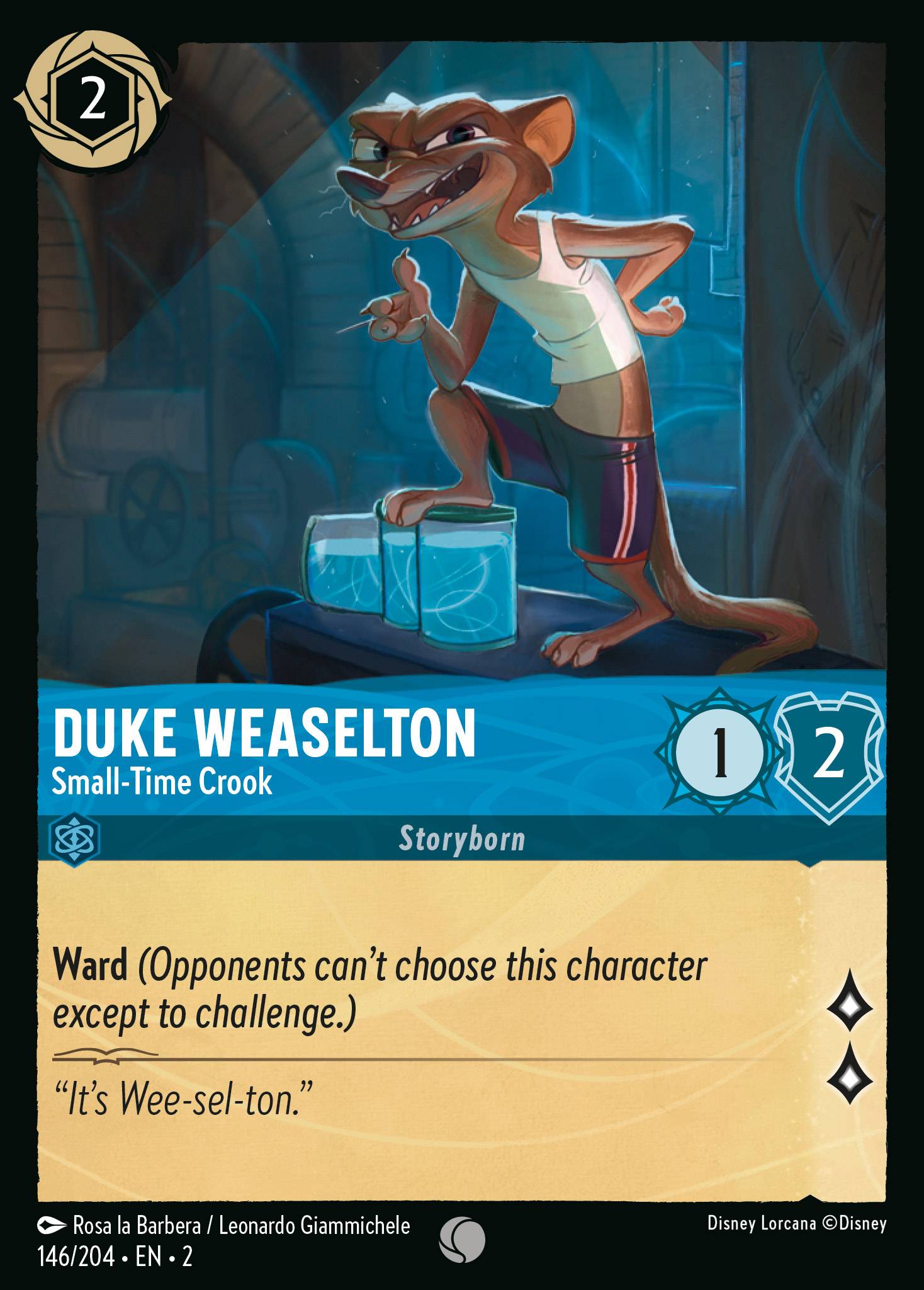 Foil - DUKE WEASELTON - Small-Time Crook