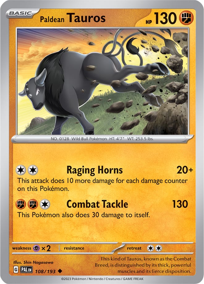 Reverse Holo - Paldean TAUROS