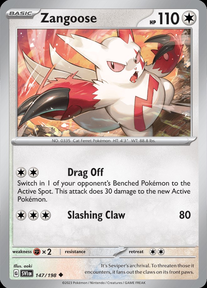Reverse Holo - ZANGOOSE