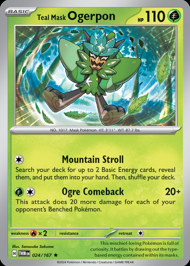 Reverse Holo - Teal Mask OGERPON