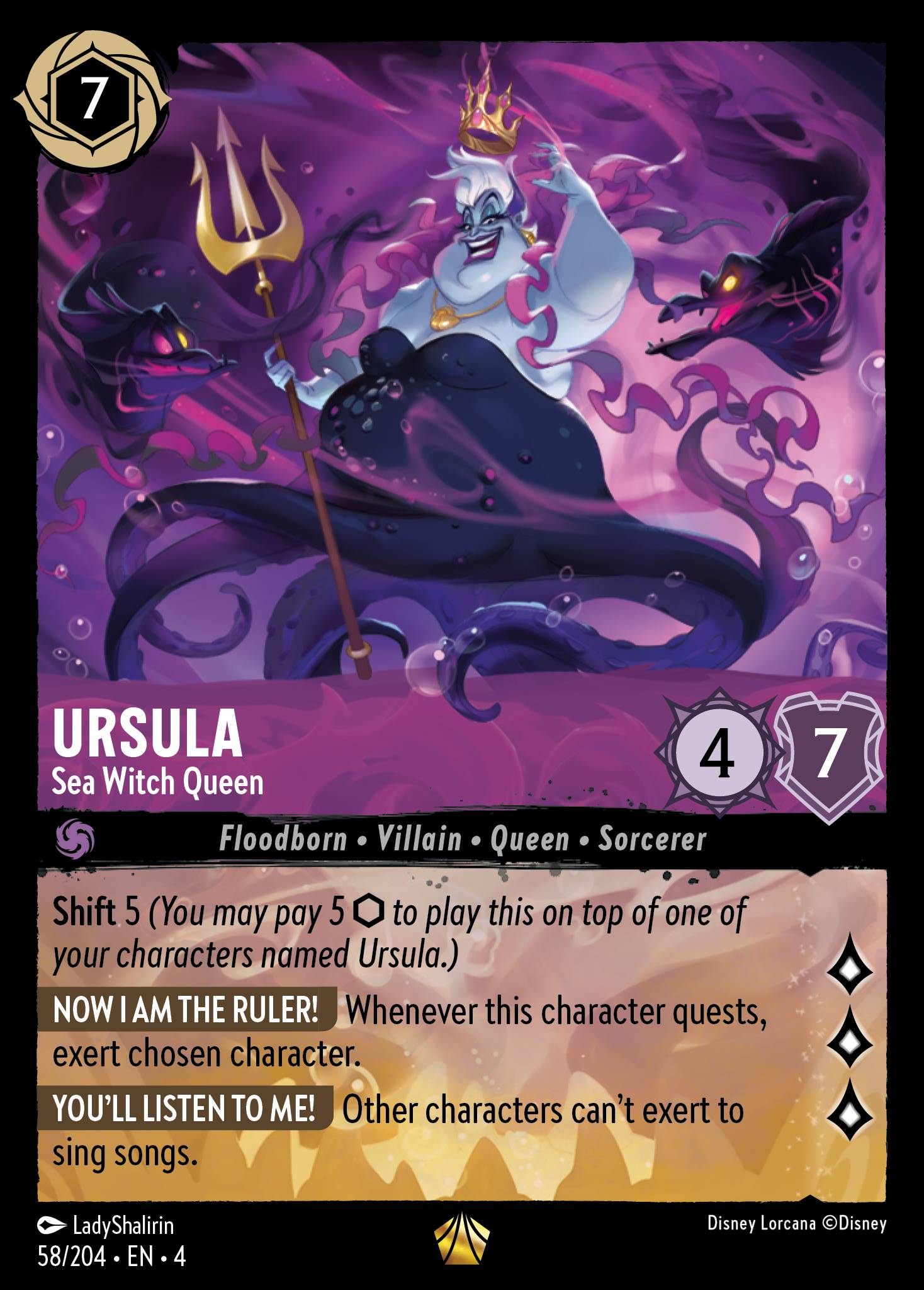 Foil - URSULA - Sea Witch Queen