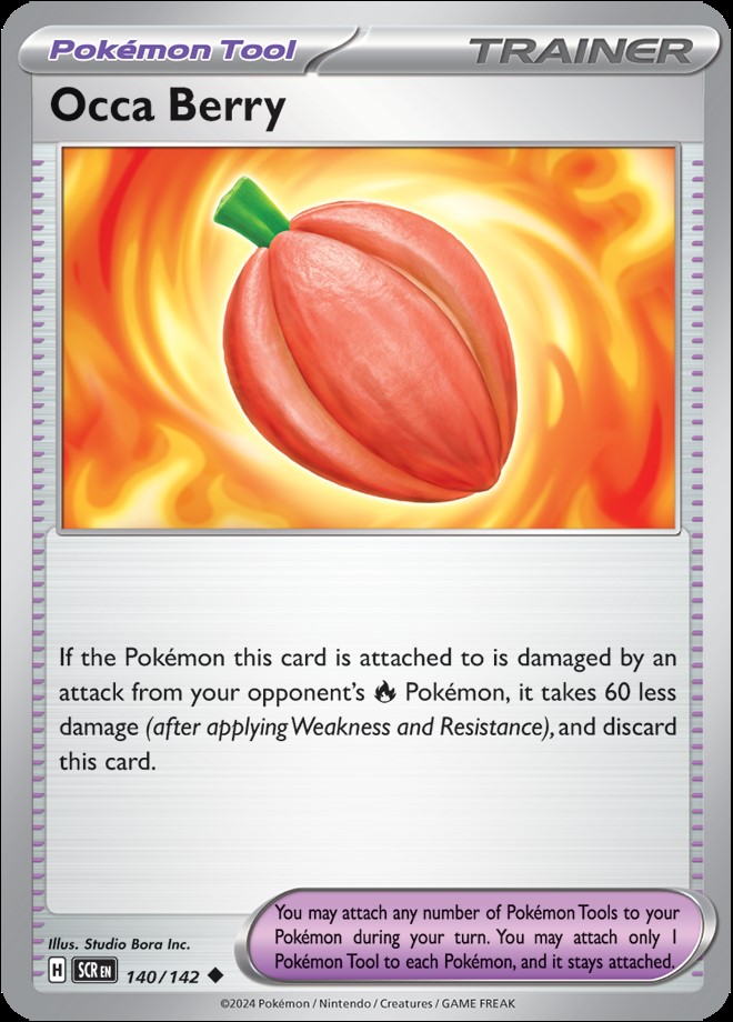 Reverse Holo - Pokemon Tool - OCCA BERRY 