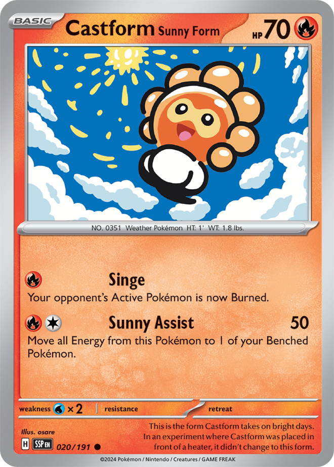 Reverse Holo - CASTFORM Sunny Form
