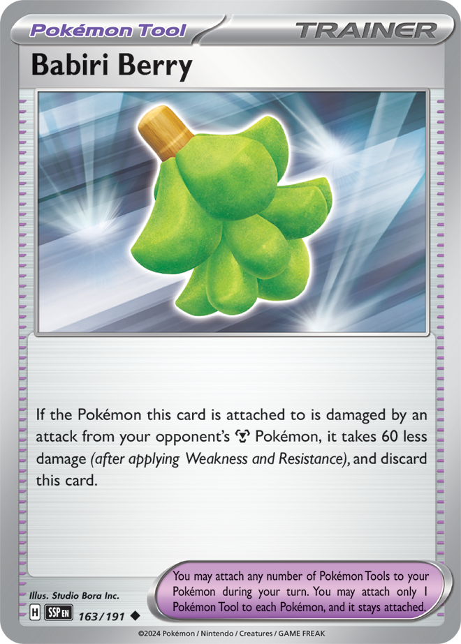 Reverse Holo - Pokemon Tool - BABIRI BERRY