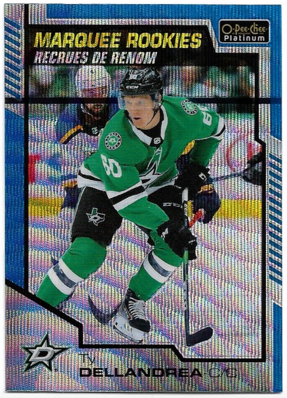 Marquee Rookies Blue Surge TY DELLANDREA 20-21 UD O-Pee-Chee OPC Platinum