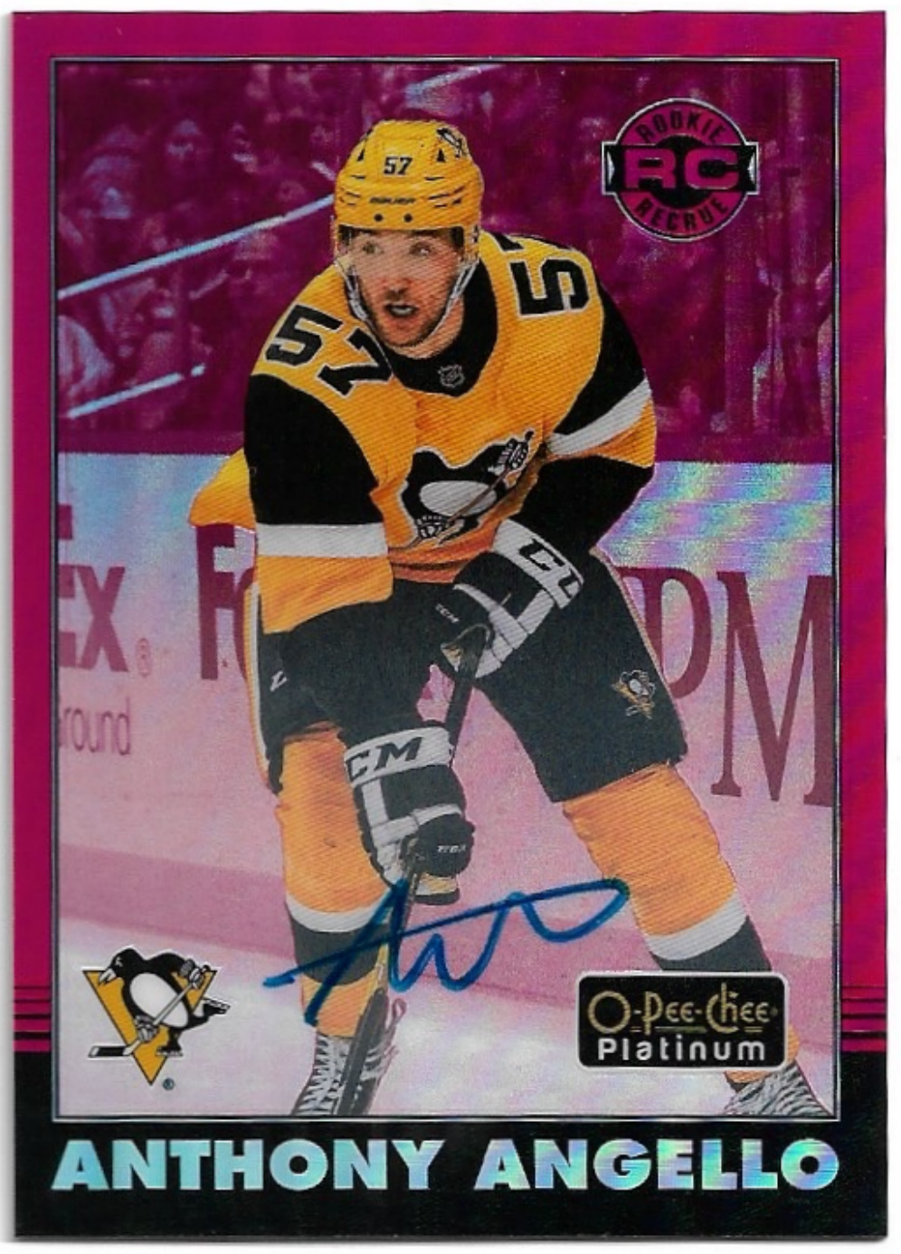 Auto Rookie Red Rainbow ANTHONY ANGELLO 20-21 UD O-Pee-Chee OPC Platinum