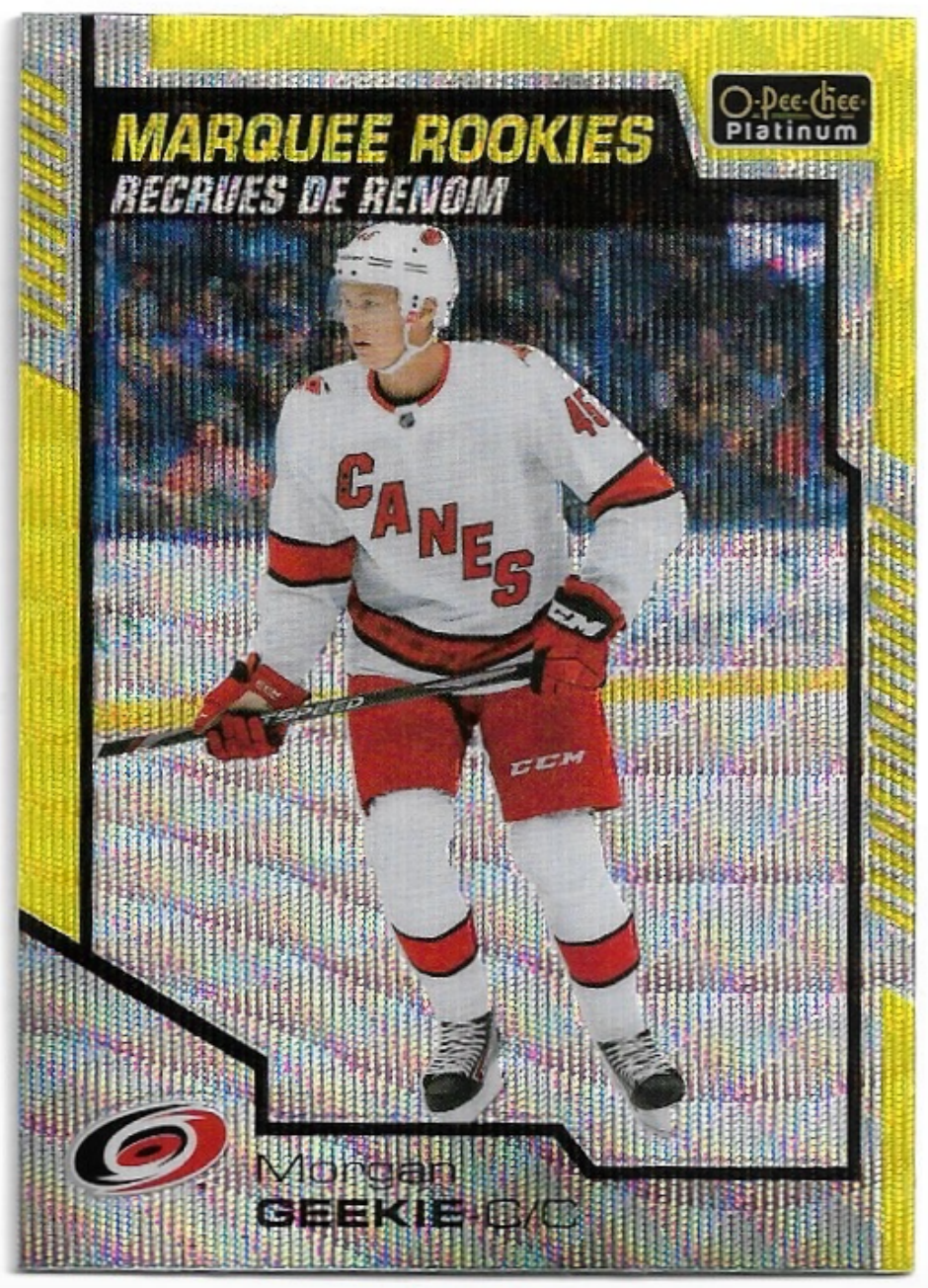 Neon Yellow Surge Marquee Rookies MORGAN GEEKIE 20-21 UD O-Pee-Chee OPC Platinum