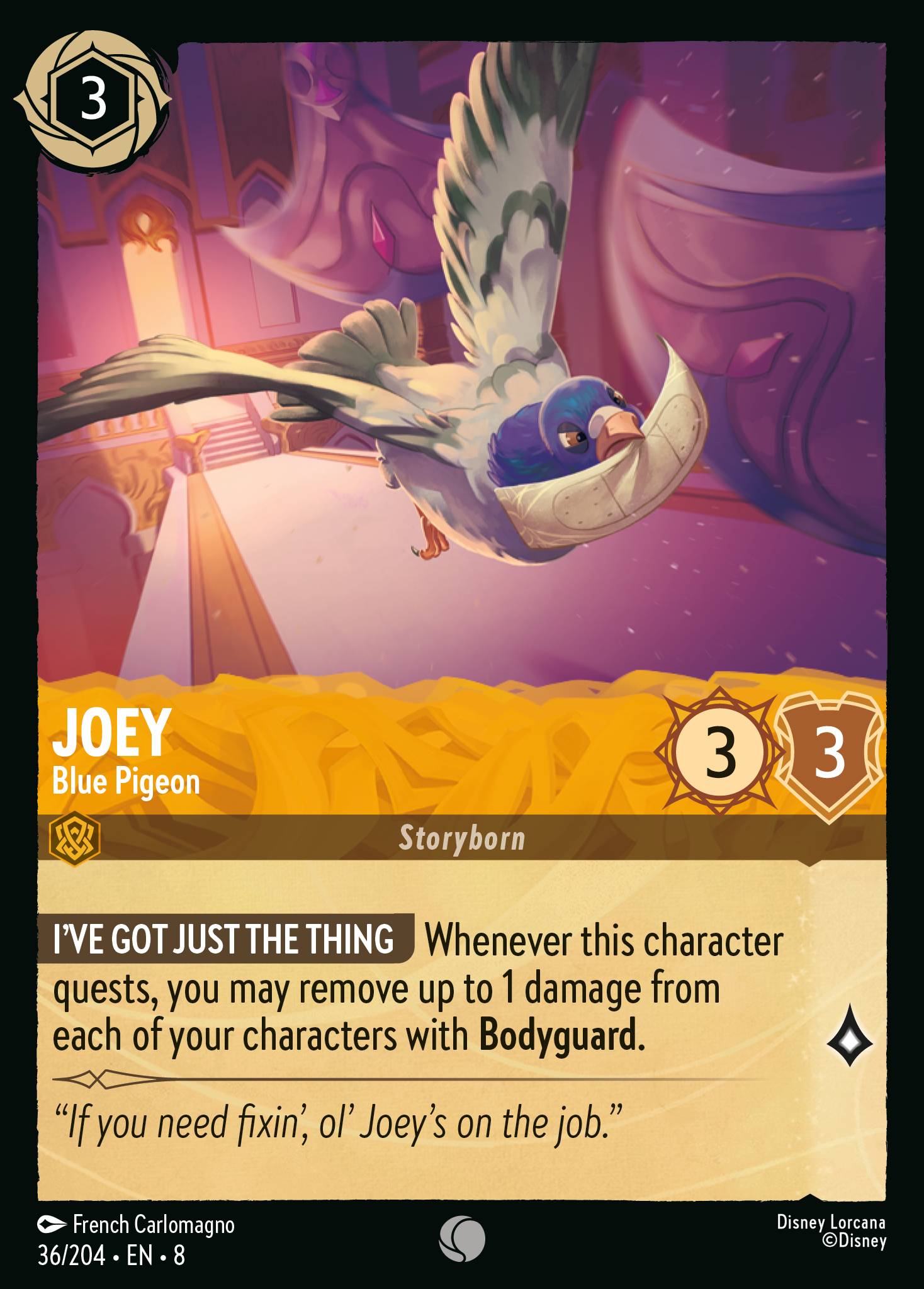 Foil - Joey - Blue Pigeon