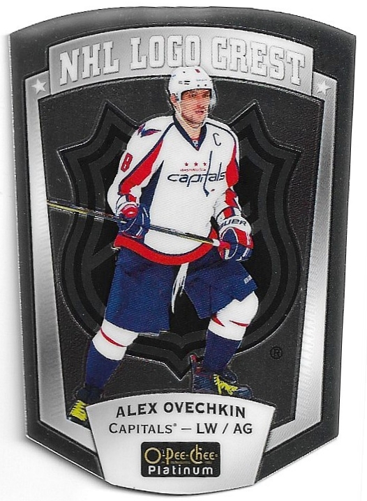 NHL Logo Crest ALEX OVECHKIN 16-17 UD O-Pee-Chee OPC Platinum