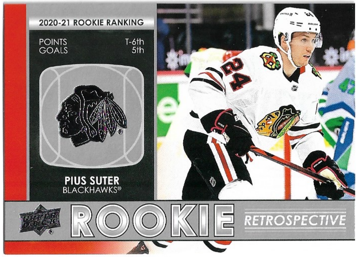 Rookie Retrospective PIUS SUTER 21-22 UD Series 1