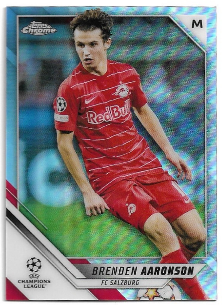 Refractor BRENDEN AARONSON 21-22 Topps Chrome UEFA Champions League