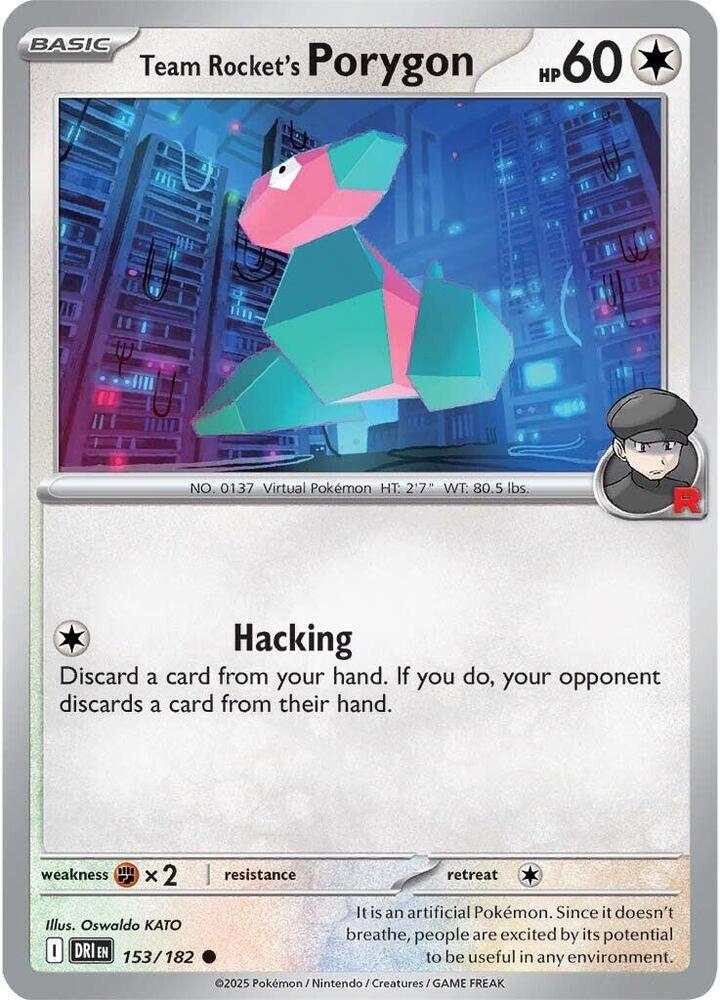 Reverse Holo - Team Rocket's PORYGON