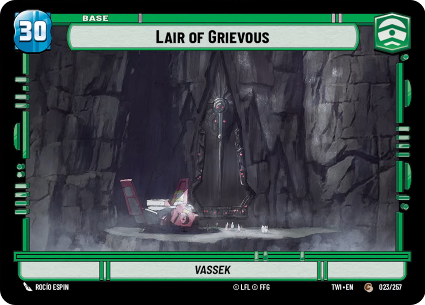 General Grievous Deck List - Base - LAIR OF GRIEVOUS - Unlimited Twilight of the Republic