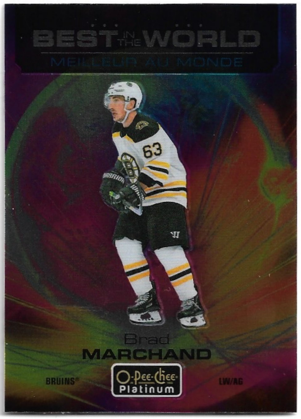 Best in the World BRAD MARCHAND 20-21 UD O-Pee-Chee OPC Platinum