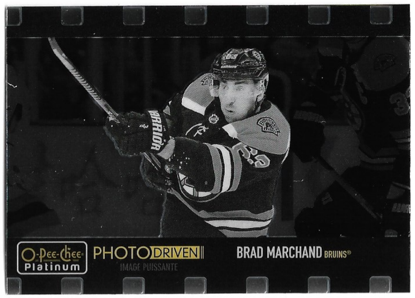 Photo Driven BRAD MARCHAND 20-21 UD O-Pee-Chee OPC Platinum