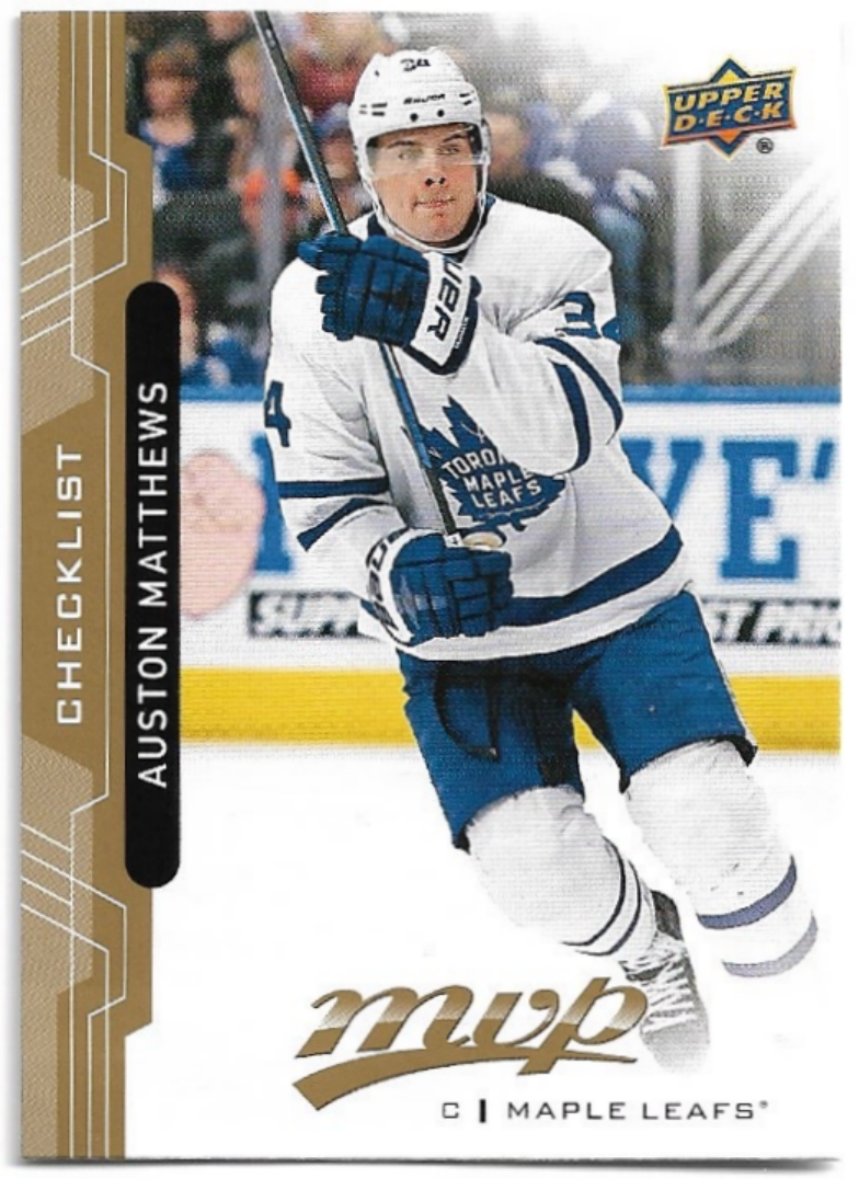 Checklist AUSTON MATTHEWS 18-19 UD MVP