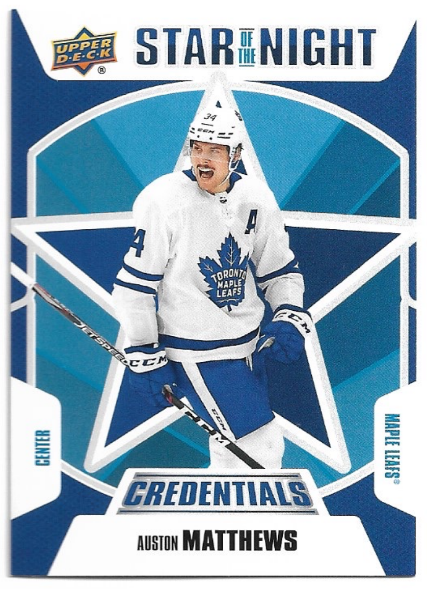 Star of the Night AUSTON MATTHEWS 19-20 UD Credentials