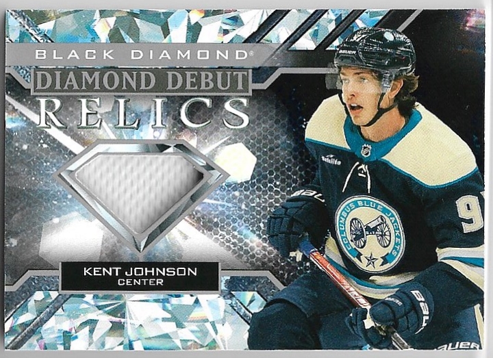 Jersey Rookie Diamond Debut Relics KENT JOHNSON 22-23 UD Black Diamond