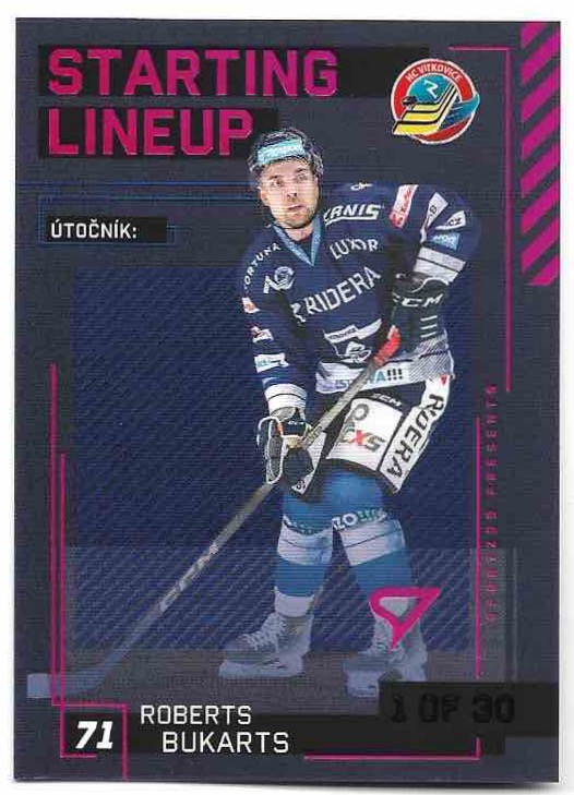 3st Period Starting Lineup ROBERTS BUKARTS 23-24 SportZoo ELH Serie 2 /30
