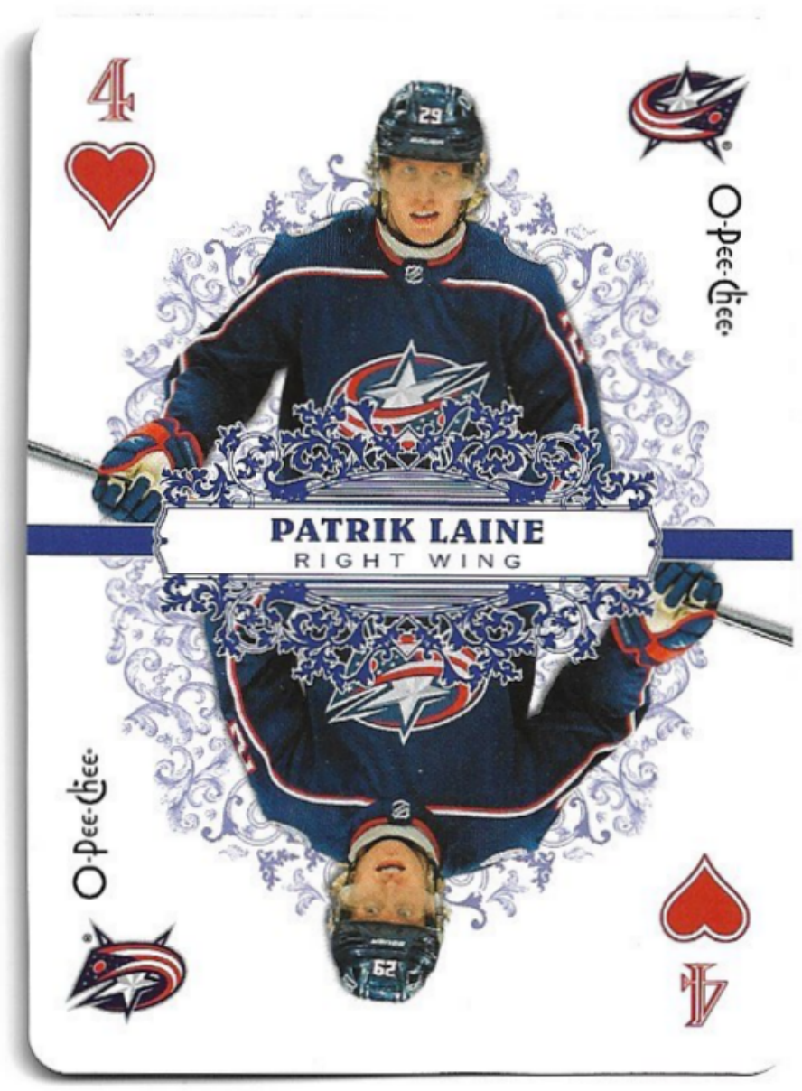 Playing Cards PATRIK LAINE 22-23 UD O-Pee-Chee OPC
