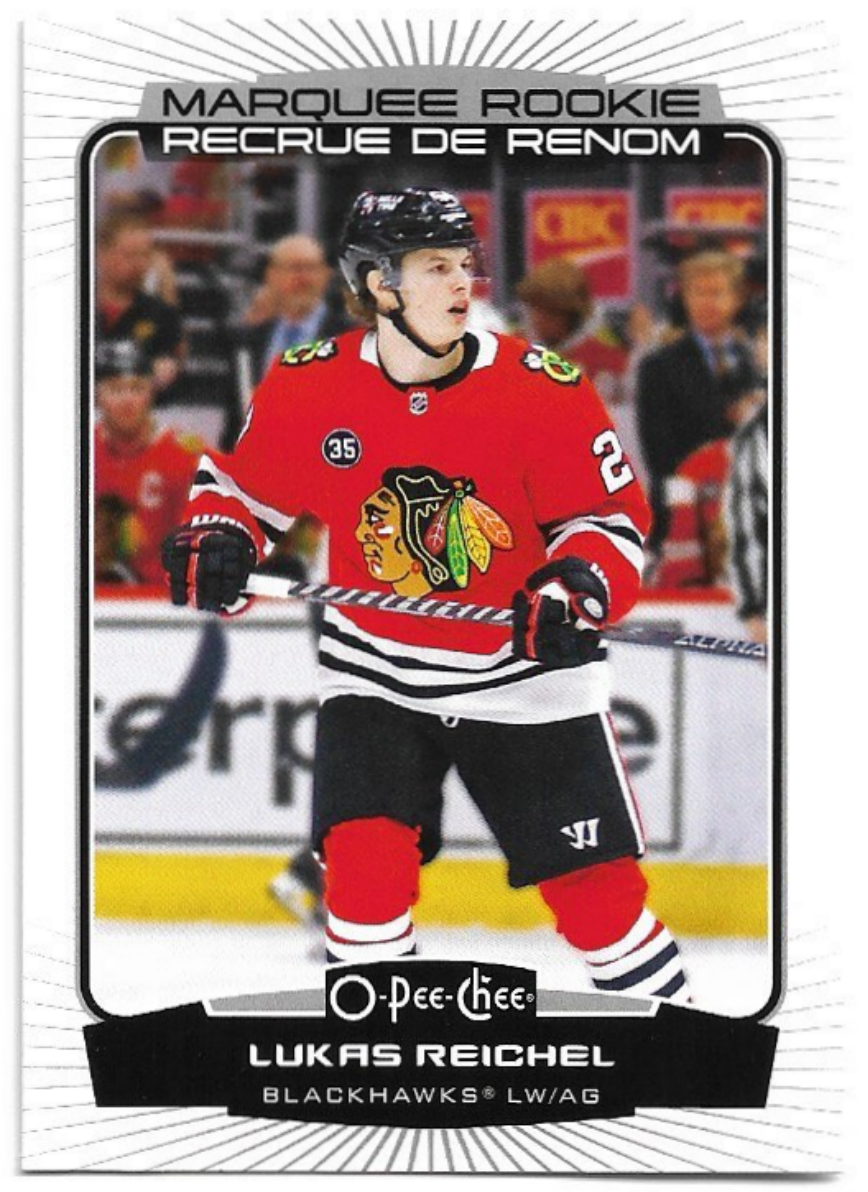 Marquee Rookie LUKAS REICHEL 22-23 UD O-Pee-Chee OPC