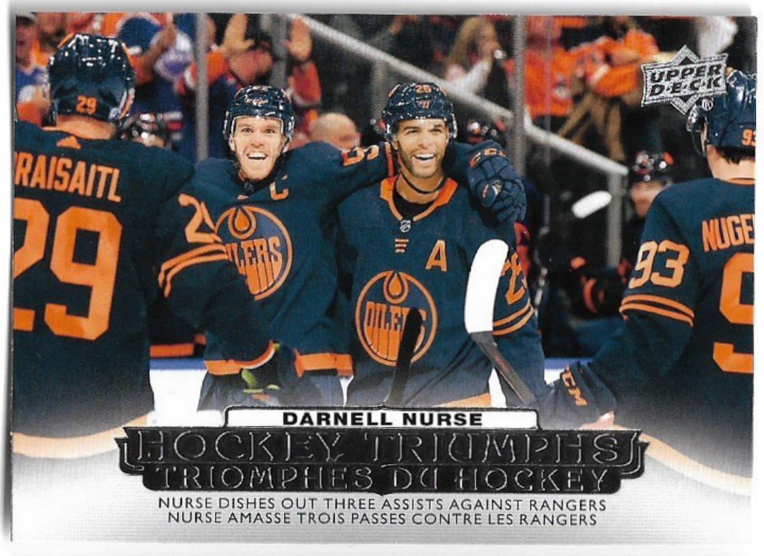 Hockey Triumphs DARNELL NURSE 22-23 UD Tim Hortons Collector's Series