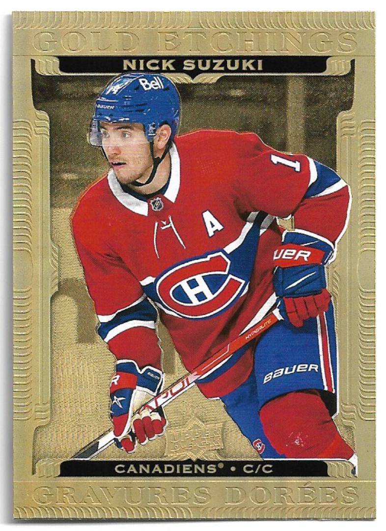 Gold Etchings NICK SUZUKI 22-23 UD Tim Hortons Collector's Series