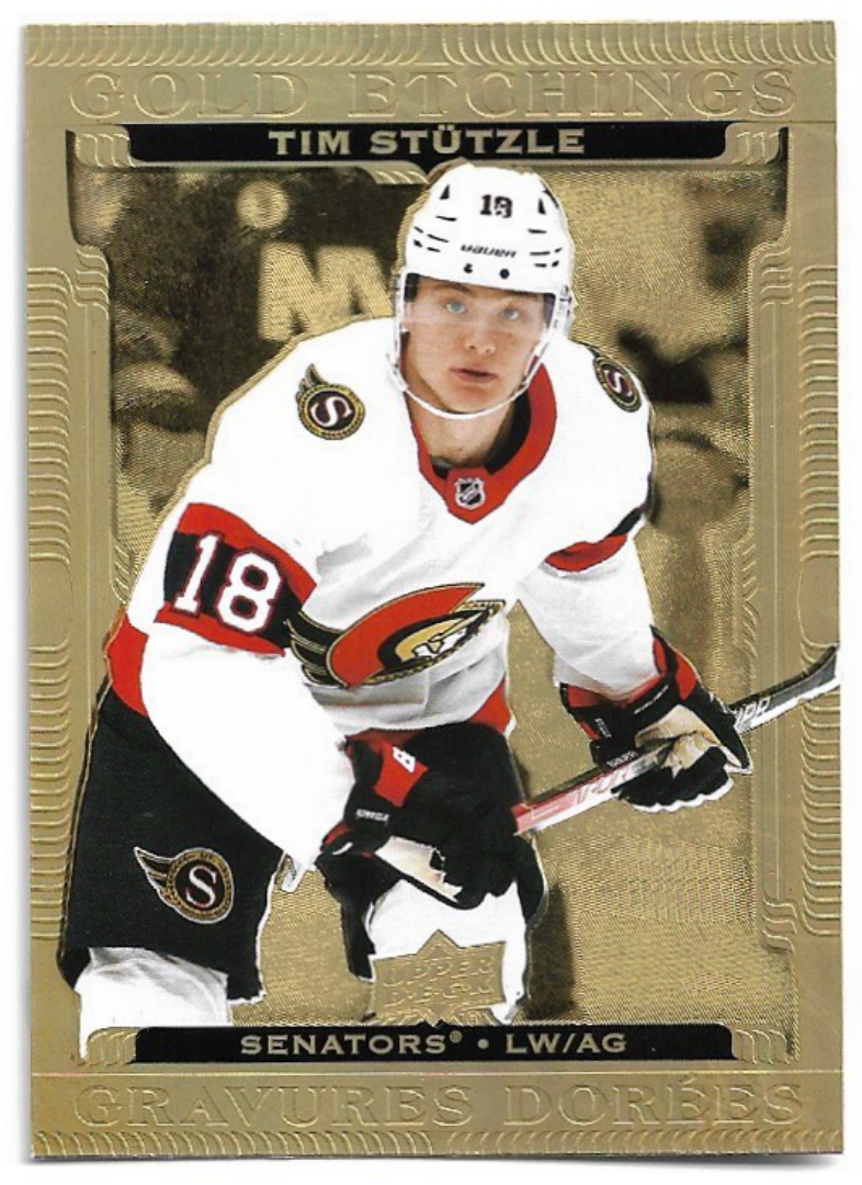 Gold Etchings TIM STUTZLE 22-23 UD Tim Hortons Collector's Series