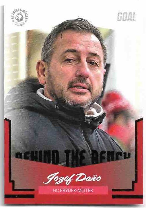 Behind the Bench JOZEF DAŇO 23-24 GOAL Cards Chance liga 2.série